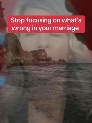 The image shows a blurred female face overlaid with a red text box. The background subtly reveals a landscape with mountains and water, suggesting a seaside setting.