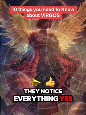 An artistic image featuring a figure with angel wings against an ethereal background. Text overlays indicate the video's topic. The main figure is silhouetted, and the color scheme includes reds and golds, with mystical symbols enhancing the composition.