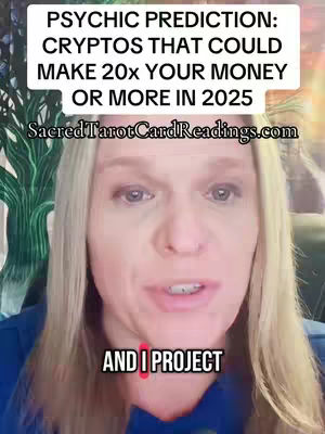 A medium shot of a woman with blonde hair. She is looking directly at the camera and speaking. Above her head is a white rectangle with dark text. The background behind her is blurred.