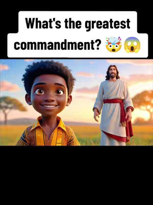 The cover image features a cartoon scene with a Black child smiling in the foreground and Jesus Christ in the background. The upper portion of the image displays the text overlay.