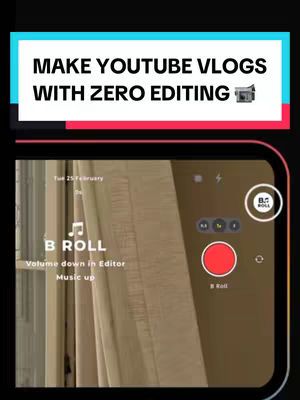 The image shows a phone screen displaying a recording interface against a background of a window and curtains. A text overlay states the video topic.