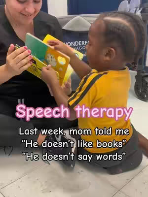 A woman and a toddler are sitting on the floor. The woman is holding a colorful book open, and the toddler is reaching for it. The image is lit with natural light and has a bright, inviting feel.