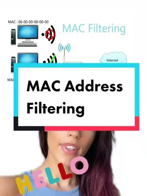 A woman's face is superimposed on an image of a network diagram. The woman is in the foreground, smiling with purple hair. The network diagram in the background features computers, a wifi signal, text, and the internet symbol.