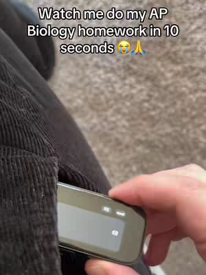 The image shows a close-up of a hand reaching into a pocket to pull out a small, rectangular device. The pocket appears to be part of dark corduroy pants. Above, text overlays indicate the video's theme.