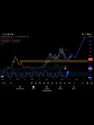 The cover image displays a technical chart with lines, graphs, and data points over a black background. The chart appears to detail cryptocurrency price fluctuations, highlighted by arrows and annotations for analysis.