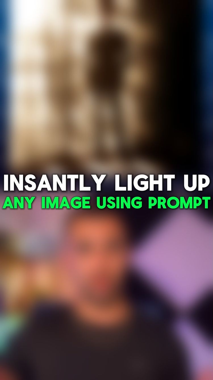 The cover image is a vertical composition featuring a blurred background with a person in the foreground. The top portion of the image is softly blurred, transitioning from a dark background to lighter shades of brown and cream, with vague shapes suggesting an indistinct setting. In the middle, bold white text overlays the top image, accompanied by vivid green text. Below the text, a person, likely the creator, appears partially in focus, wearing a black shirt, looking upwards towards the text overlay. The composition uses a shallow depth of field to focus the viewer's attention on the key text and the creator.