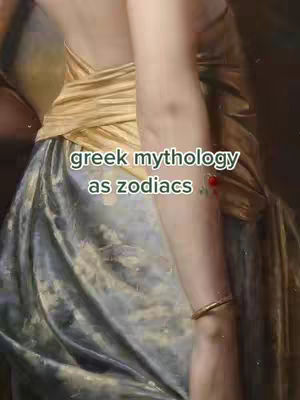 The cover image shows a portion of a classical painting. A woman's arm and shoulder are visible, adorned with a gold bracelet and a small, red-flowered tattoo. A draped garment in shades of gold and blue-grey covers her. The hook text is superimposed over the image.