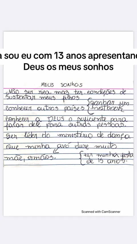 The cover image shows a handwritten list on a printed sheet of paper, presented as a list of personal hopes. The text is in Portuguese and includes a title. The paper is a light off-white with black text.