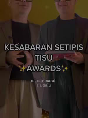 The cover image shows two men wearing formal attire. Text overlays are placed on the image containing the main message of the video. The background is a plain yellow.