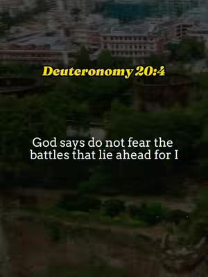 The cover image shows a vertical shot with an out-of-focus background of a cityscape, with the text in the center. The text features a bible verse in a yellow font.