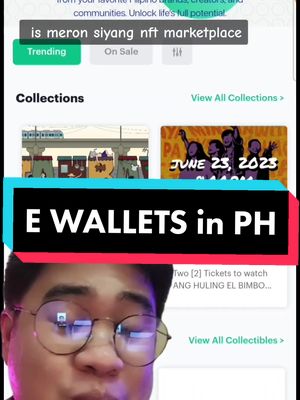 The cover image shows a man wearing glasses, staring directly at the camera with a smartphone screen visible behind him. The background behind the subject appears to be a website or an app interface with elements like menu items and an image. The overlay features text in bold and contrasting colours, and the layout is designed for social media.