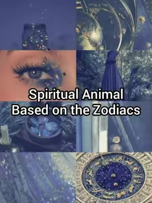 The cover image is a collage of different scenes and elements. It is divided into multiple sections, with each section showcasing a different visual. There's an eye with detailed makeup, a person in a dark blue cloak in a forest-like setting, and an astrological diagram.