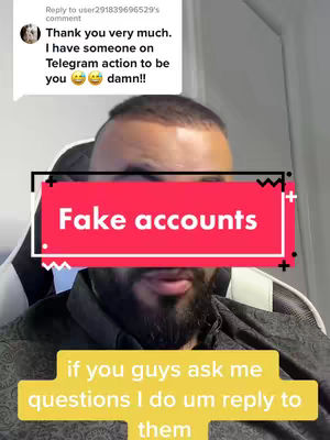 A man with a beard and short hair is centered in the frame. Overlay text in red and yellow highlight key phrases. The background is softly lit.