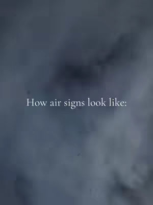 The cover image features a dark, cloudy background. The text overlay reads 'How air signs look like:' in a simple, white font.