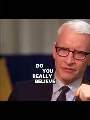 The image shows a light-skinned man, with short, gray hair and glasses, in a suit speaking seriously. Overlaid on the image is white text that reads: 'Do You Really Believe'. The background is slightly blurred with blue and yellow.