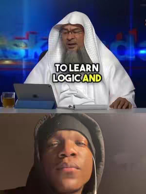 The cover image is split into two sections. The top half features a man, presumably a religious figure, speaking. He has a white robe and headdress, a full gray beard, and glasses. The bottom half shows a close-up of a young Black man looking at the camera. He's wearing a black hoodie and has earbuds in. The background behind the religious man suggests an indoor setting, while the lighting behind the young man is less defined.