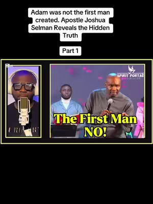 The cover image is a composite of three scenes set against a black background.  At the top, a white box contains text describing the video's topic and is labeled 'Part 1'.  To the left, a person with glasses and a microphone is set up, with what looks like a live recording setup being staged.  To the right of the background, the speaker is holding a microphone and delivering his subject to the audience.  There are several people on stage in the background.  Text overlays in the image add further context.