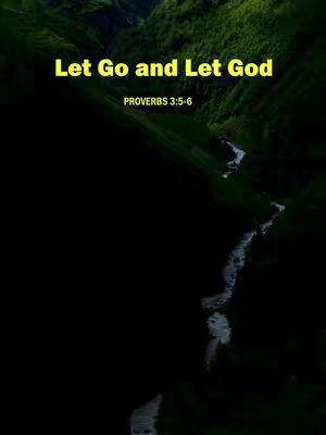 A scenic image of a lush green mountain landscape with a river or stream winding through it. The photo is primarily green and dark with text overlayed on it.