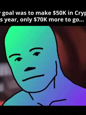 The cover image features a meme-style illustration of a bald humanoid figure with blue and green skin and a neutral expression. Text overlays the image, giving the impression of a thought bubble or caption.