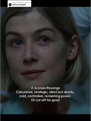 The cover image is a still from the movie 'Gone Girl,' featuring Rosamund Pike. She is centered in the frame, looking directly at the viewer with a subtle expression. The lighting is soft and natural, highlighting her features. Text overlay, including the title, is set against the image.