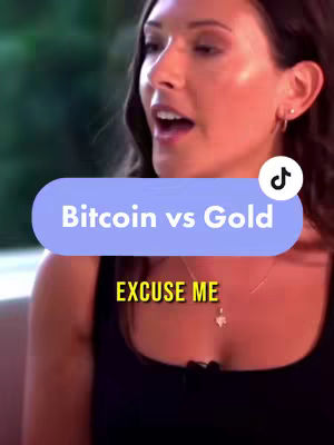 A woman is speaking, with text overlays. She is looking off to the side with an open mouth.