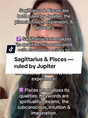 A selfie-style shot featuring a woman with long hair, centered on her face, with an overlay of text and a TikTok logo on the left. The background is a soft, out-of-focus interior, suggesting a casual setting. Her expression appears neutral to slightly engaged, typical of informational videos, the color palette is muted.