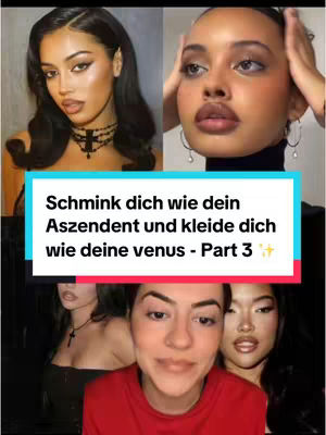 The cover image is a collage featuring four women's faces. A central overlaid rectangular banner in teal contains text. The bottom portion shows the creator in a red shirt centered with two face shots. The background color is dark.