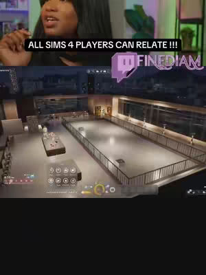 The cover image shows a woman reacting excitedly in the upper portion of the frame. Below is a view from a video game, with a large, open space and game interface elements visible.